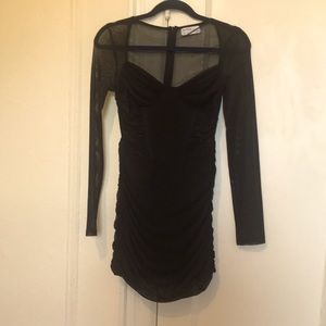 **NEVER WORN** small black Bershka sheer corset dress